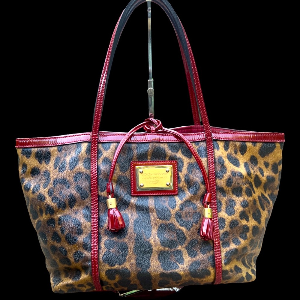 🔥 Dolce and Gabbana vintage Leopard tote🤩🤩